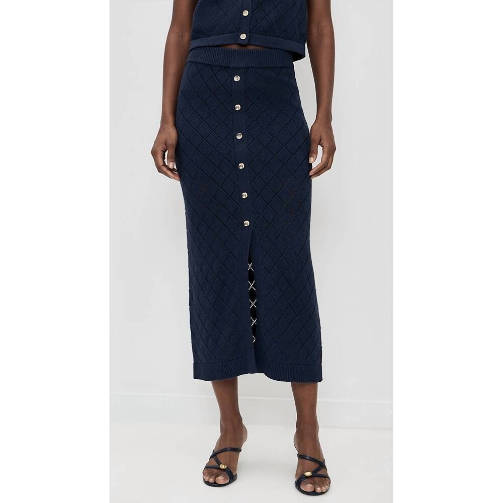 NEW HEVRON mia skirt in navy